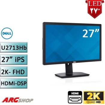 مانیتور استوک دل 27 اینچ 2K مدل LED Dell  P2713HB با پایه اصلی